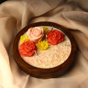 twin rose harmony candle